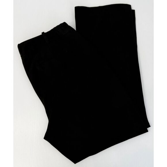 Talbots Heritage Pants Black Stretch Wide Leg Women's Size 14w (Fit 36x31) - Picture 3 of 12
